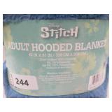 NEW Adult Licensed 43" x 81" Hooded Blanket - Disney