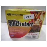 NEW Duraflame Quick Start Wood Fire Starter, 40-Pack Case
