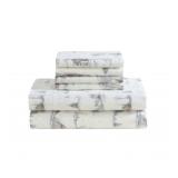 Lenox Holiday Flannel Sheet Set - Cottage Neutral - QUEEN
