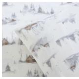 Lenox Holiday Flannel Sheet Set - Cottage Neutral - QUEEN