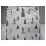 NEW Lenox Holiday Flannel Sheet Set - Pine Trees Green - KING