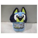 NEW Adult Licensed 43" x 81" Hooded Blanket - Bluey