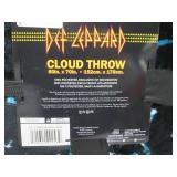 NEW Classic Rock Band Luxury Throw Blanket, 60" x 70" - Def Leopard