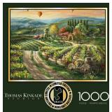 NEW Buffalo Games Interlocking Jigsaw Puzzle, 1000 pc. - Thomas Kinkade Studios - Valley  Vineyard