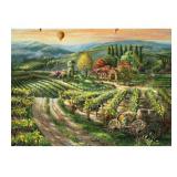 NEW Buffalo Games Interlocking Jigsaw Puzzle, 1000 pc. - Thomas Kinkade Studios - Valley  Vineyard