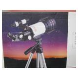 Dartwood Astronomical Telescope - 360° Rotational Telescope - Multiple Eyepieces Included for Different Zoom (Black/White)