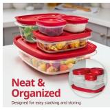 NEW Rubbermaid EasyStore Containers with Lids, 30-Piece Set