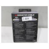 Monster Essentials Directional Fiber Optic HDMI 2.1-48 Gbps Active Optical Cable - Supports 8K @ 60HZ, 4K @ 120HZ, 32.8ft