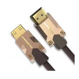 Monster - M-Series Certified Premium HDMI Cable 2.0, Features 4K Ultra HD at 60Hz Refresh Rate, Duraflex, 25 Gbps - 9.8 ft - Gold
