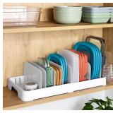 NEW YouCopia StoraLid Food Container Lid Organizer, 40-Lid Capacity