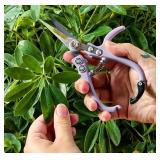 NEW Modern Sprout Gardening Shears and Glass Plant Mister Set - Pink
