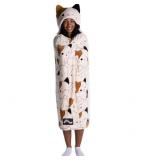 NEW Kids’ Plush Hooded Throw with Faux Fur Lining, 40" x 50" - Squishmallows