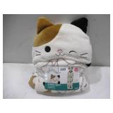 NEW Kids’ Plush Hooded Throw with Faux Fur Lining, 40" x 50" - Squishmallows