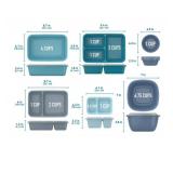 NEW Bentgo Prep 90-Piece Food Storage Set - High Tide Collection