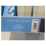 NEW Draper James 15-Piece Bath Set - Navy