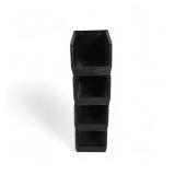 Lot of 4 Plastic Stackable Bins - 18 x 11 x 10", Red