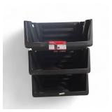 3 Husky Stackable Storage Bins 31.5x17x14.5