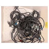 Bin full of HDMI cords