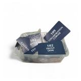 Lot of wayfinding and office signs for a building