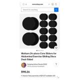 Wettarn 24-piece Core Sliders for Abdominal Exercise Gliding Discs Dual-Sided