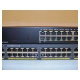 (1) Cisco SG500-28P 28-Port Gigabyte PoE Stackable Managed Switch and (1) Cisco WS-C2960XR-48TD-I 48-Port SWITCH