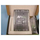 (1) AVPro Edge AC-EX70-444-RNE 4K60 HDMI HDBaseT Receiver - NEW IN BOX and (1) MOTU MicroBook II USB Audio Interface - In Original Box