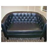 Matching Black Loveseat and Sitting Chair