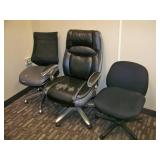 (3) Office / Desk Chairs on Wheels