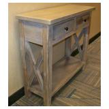 38" Rectangle MDF Console Table with (2) Drawers