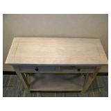38" Rectangle MDF Console Table with (2) Drawers