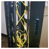 Middle Atlantic RLA19-1245B RLA Series Open-Frame 2-Post Rack, 45RU RMS AV Rack with Leviton Cat5e & Cat6 Patch Panels