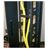 Middle Atlantic RLA19-1245B RLA Series Open-Frame 2-Post Rack, 45RU RMS AV Rack with Leviton Cat5e & Cat6 Patch Panels