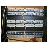 Middle Atlantic RLA19-1245B RLA Series Open-Frame 2-Post Rack, 45RU RMS AV Rack with Leviton Cat5e & Cat6 Patch Panels
