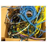 Cat5e, Spools of Coax Cables, Cable Sheathing and a Cable Spooler