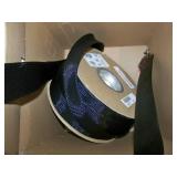 Cat5e, Spools of Coax Cables, Cable Sheathing and a Cable Spooler