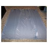 (3) Sun Zero Light Blocking Panels and Curtain Rod