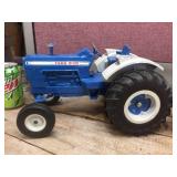 Vintage 1:12 ERTL Ford 8000 Tractor with "The Big Blue" Trailer