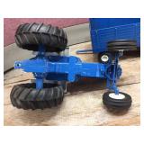 Vintage 1:12 ERTL Ford 8000 Tractor with "The Big Blue" Trailer