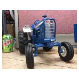 Vintage 1:12 ERTL Ford 8000 Tractor with "The Big Blue" Trailer