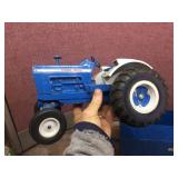 Vintage 1:12 ERTL Ford 8000 Tractor with "The Big Blue" Trailer