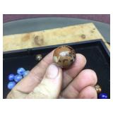 (47) Vintage BENNINGTON - Handmade Clay Marbles .44 to .97
