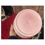 Vintage Pink Redwing Pottery 8" Platter Pot #445 - Nice