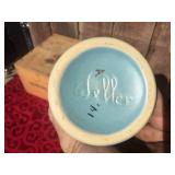 Fabulous! Vintage WELLER POTTERY - Oak Leaf 9 1/2" Basket Vase