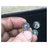 Vintage German - Handmade "Swirl" Marbles 1.14 - .91 - .63 - .59 - .55