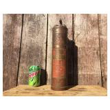 Antique Brass - WILBUR Fire Extinguisher - Seems Full