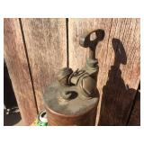 Antique Brass - WILBUR Fire Extinguisher - Seems Full