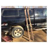 Very Neat Pair - Vintage Marke Hagen Wooden Skis with Name Tags!