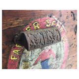 Wow! Antique FARMER SEED Co - Salesman Sample Travel Wooden Crate!