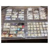 4 Trays Vintage BUTTONS Including Mother of Pearl - Bakelite?