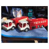 (2) Vintage BROWN + BIGELOW - TEXACO Fuel Tanker Trucks